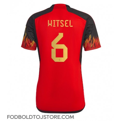 Belgien Axel Witsel #6 Hjemmebanetrøje VM 2022 Kortærmet